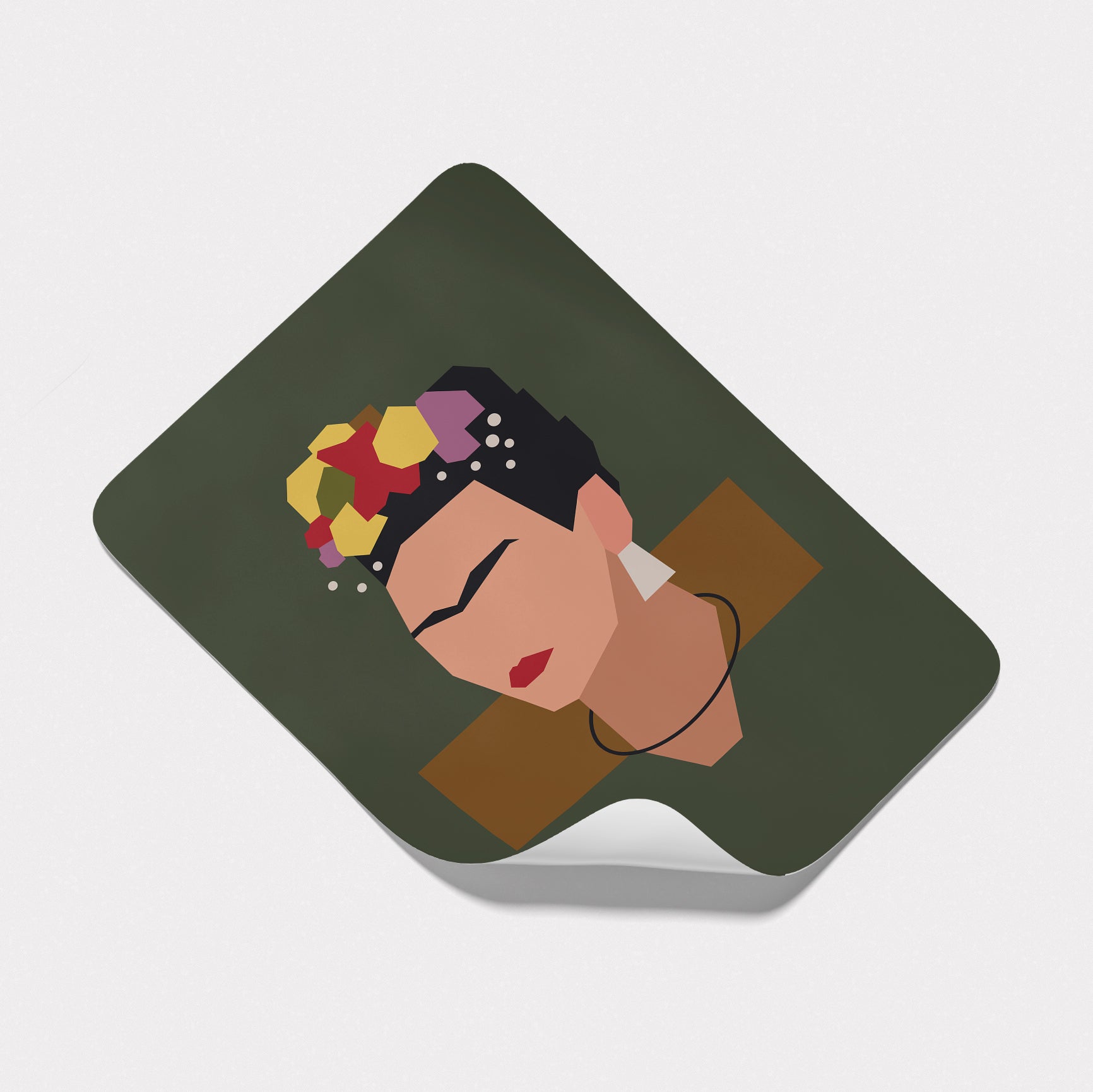 Vinyl Sticker - Frida Kahlo's Self Portrait