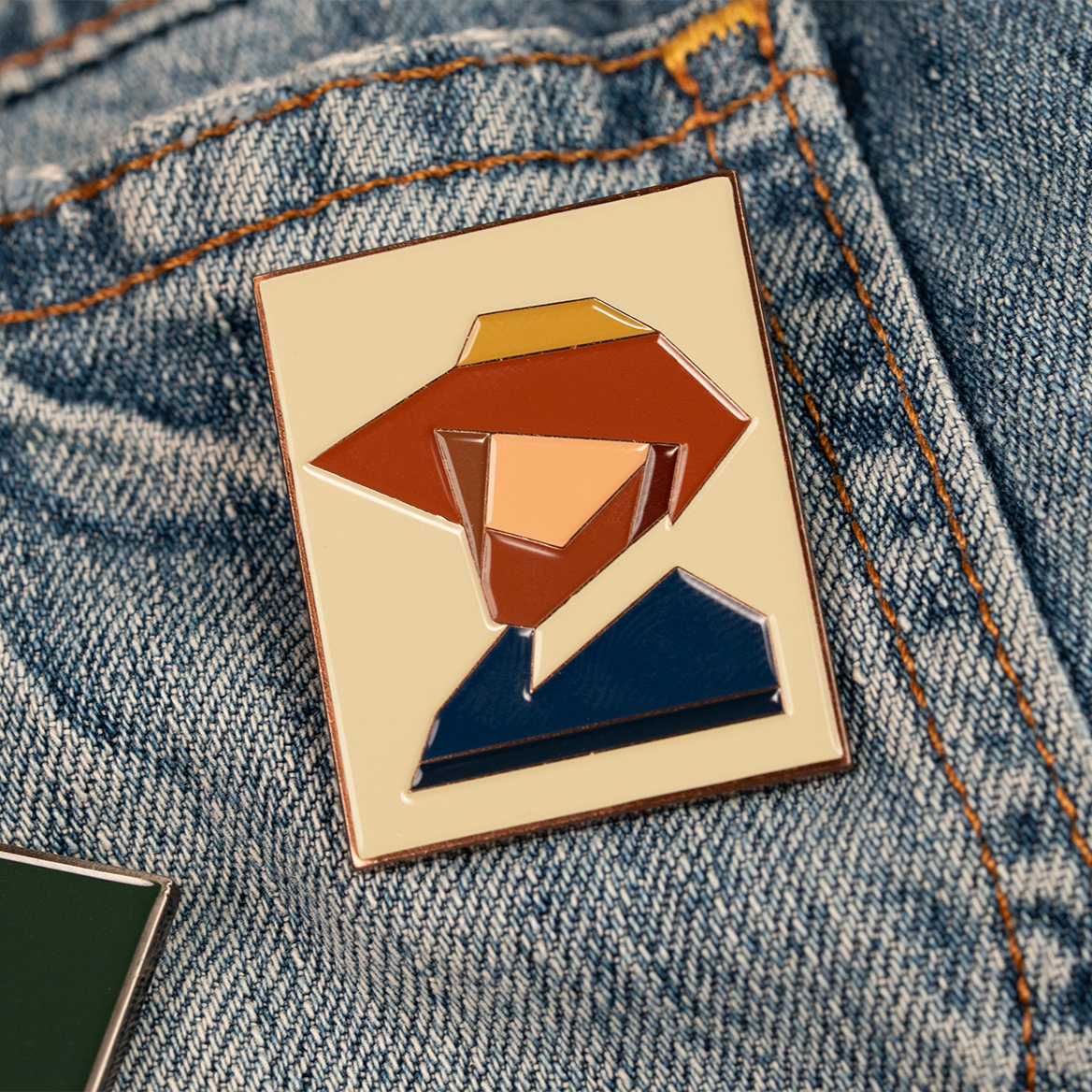 Enamel Pin - Vincent's Self-Portrait with a Straw Hat