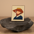 Enamel Pin - Vincent's Self-Portrait with a Straw Hat