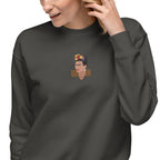 Unisex Premium Sweatshirt - Frida Kahlo's Self Portrait Dedicated to Dr Eloesser