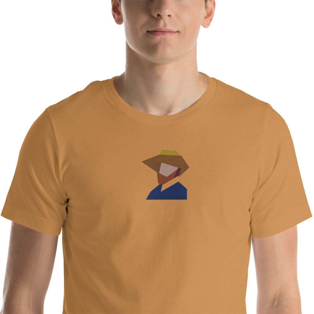 Unisex Classic Tee - Vincent van Gogh's Self Portrait with Straw Hat
